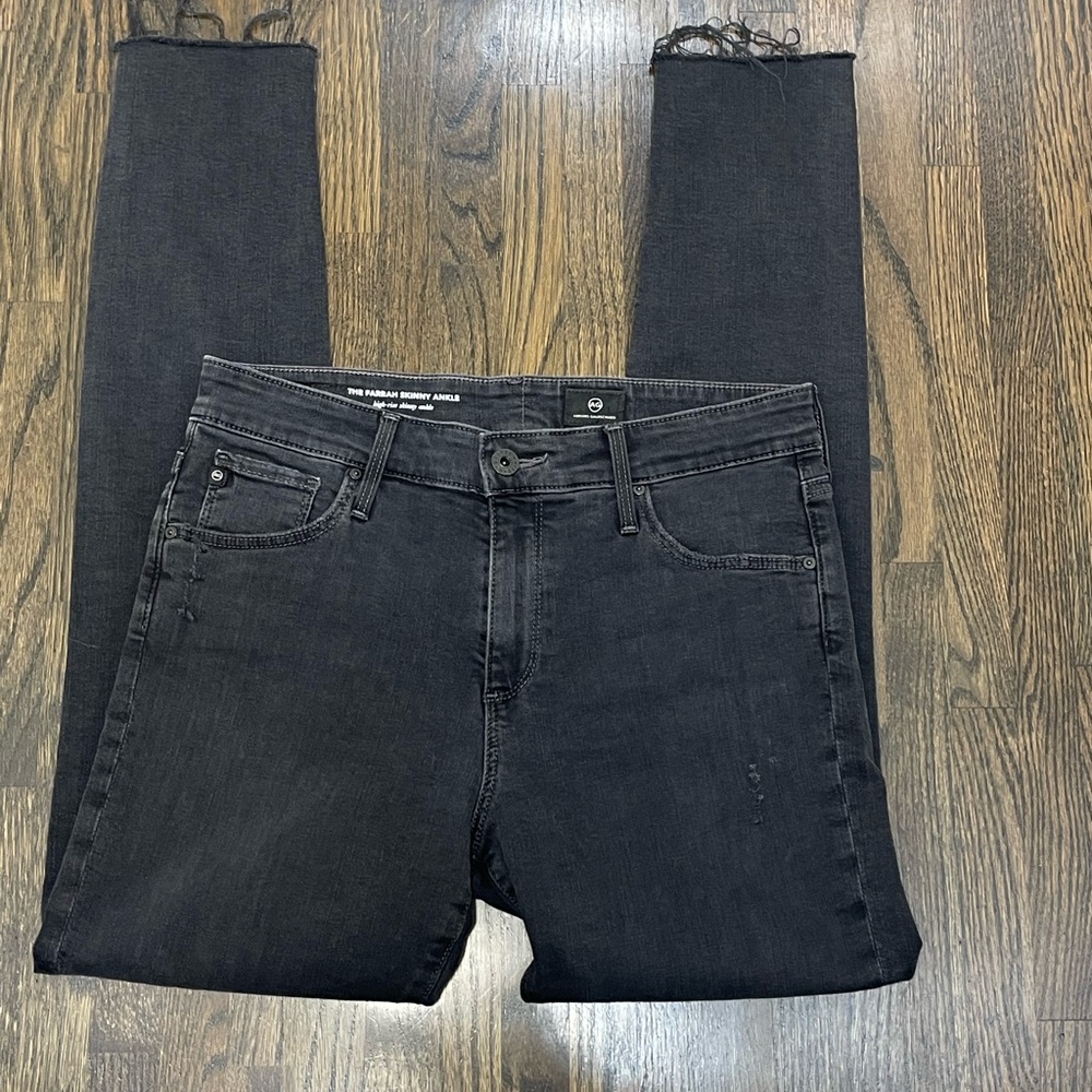 AG Women's Dark Gray High Rise Jeans